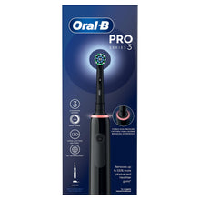 Load image into Gallery viewer, Oral-B Pro Series 3 Electric Rechargeable Toothbrush with 3 Cleaning Mods, Black