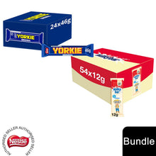 Load image into Gallery viewer, Nestle Chocolate Bar,Yorkie Chocolate Bar 24x46g &amp; Milkybar Creamy White 54x12g