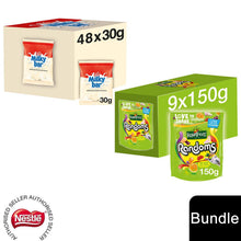 Load image into Gallery viewer, Nestle Sharing Bags, Milkybar Chocolate 48x 30g &amp; Rowntree's Randoms 9 x 150g