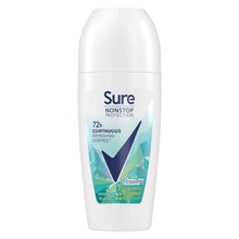Load image into Gallery viewer, Sure Women Nonstop Protection Eucalyptus &amp; Coconut Antiperspirant Deo 50ml, 6 PK