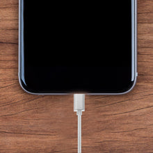 Load image into Gallery viewer, FX Nylon Braided USB Data Cable For Type C Smartphone Devices[Silver]