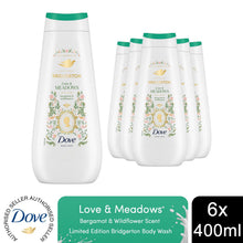 Load image into Gallery viewer, Dove Limited Edition Bridgerton Moisturising Shower Gel Love Meadows 400ml, 6pk