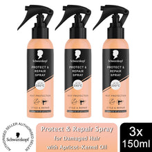 Load image into Gallery viewer, Schwarzkopf Styling Protect &amp; Repair Spray 150ml Heat Defence Hair Care, 3 Pack
