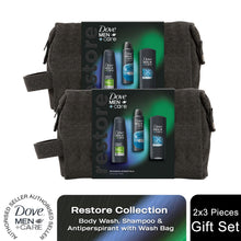 Load image into Gallery viewer, Dove Men+Care Restore Essentials Washbag Collection 3 Pieces Gift Set for Him