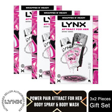 Load image into Gallery viewer, Lynx Attract for Her Duo Gift Set Women&#39;s Fragrance Spray &amp; Shower Gel