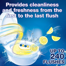 Load image into Gallery viewer, Bloo Power Active Toilet Rim Block Lemon Anti-Limescale 3 x 50g
