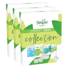 Load image into Gallery viewer, Simple Sheet Mask Collection 4 Pieces Gift Set for Her withHeas &amp; Wrist Bands