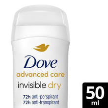 Load image into Gallery viewer, Dove Women Invisible Dry Anti-Perspirant Deo Stick w/ 72H Protection 50ml, 6 Pk