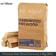 Load image into Gallery viewer, Ecoblaze Kiln-Dried Firewood 20L, Eco Fuel Ready to Burn Logs for Wood Burner