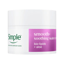 Load image into Gallery viewer, Simple Smooth+ Soothing Water Cream � Lightweight Moisturiser with Aloe &amp; Ceramides, Calms and Hydrates Skin, No Perfume or Colour 50ml, Pack of 3