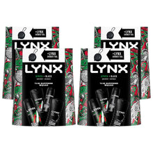 Load image into Gallery viewer, Lynx THE SUPREME SQUAD Africa &amp; Black 4 Pieces Gift Set for Him with Shower Tool