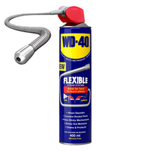 Load image into Gallery viewer, WD-40 Multi-Use Lubricant Flexible Metal Straw Aerosol 400ml x2, Stops Rust