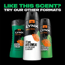 Load image into Gallery viewer, Lynx Jungle Fresh Antiperspirant Spray 72H Protection Deodorant 200ml, 6 Pack