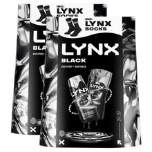 Load image into Gallery viewer, Lynx Black Duo Gift Set - Body Spray &amp; Bodywash Daily Freshness Grooming Kit