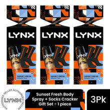 Load image into Gallery viewer, Lynx Sunset Spray + Socks Cracker Gift Set 1 piece, Choose your pack 1,2,3 or 4