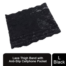 Load image into Gallery viewer, Unisex Elastic Anti-Chafing Thigh Band or Women's Lace Thigh Band with Pocket