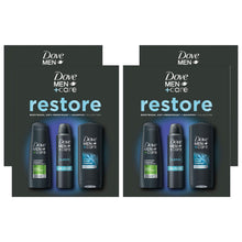 Load image into Gallery viewer, Dove Men+Care Restore Bodywash, Shampoo &amp; Bodyspray 3 Pieces Gift Set for Him