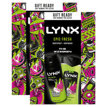 Load image into Gallery viewer, Lynx Epic Fresh THE WINGMEN Body Spray &amp; Body Wash Duo Gift Set for Him