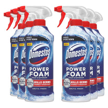 Load image into Gallery viewer, Domestos Power Foam Toilet &amp; Bathroom Cleaner Spray Kills 99.99% Germs, 450ml