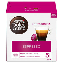 Load image into Gallery viewer, Nescafe Dolce Gusto Coffee Pods Caps Box of 16 Espresso