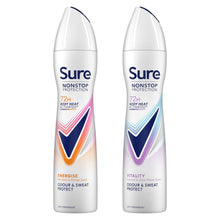 Load image into Gallery viewer, Sure Women Energise &amp; Vitality Deodorant Spray Nonstop Protection, 250ml