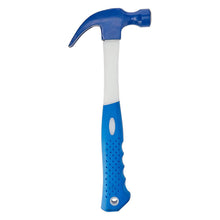 Load image into Gallery viewer, BlueSpot Tools B/S26147 Fiberglass Shaft Claw Hammer w/ Plastic Coat Grip, 20oz