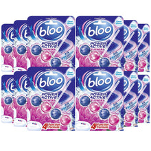 Load image into Gallery viewer, Bloo Power Active Toilet Rim Block Fresh Flowers with Anti-Limescale, 12x50g