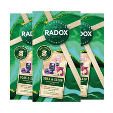 Load image into Gallery viewer, Radox Soak &amp; Sleep ShowerGel, BathSoak &amp; BathBomb Gift Set for Her w/ Wax Burner