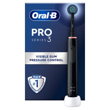 Load image into Gallery viewer, Oral-B Pro Series 3 Electric Rechargeable Toothbrush with 3 Cleaning Mods, Black