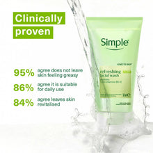 Load image into Gallery viewer, Simple Refreshing Facial Wash Gel 150ml 6Pk Kind To Skin Daily Face Cleanser