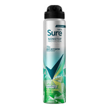 Load image into Gallery viewer, Sure Men Nonstop Protection Antiperspirant Deo Aerosol Iced Lemon&amp;Sage 250ml,6PK