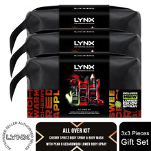 Load image into Gallery viewer, Lynx Fine Fragrance Washbag Gift Set, Premium Cherry Spritz and Pear Scent