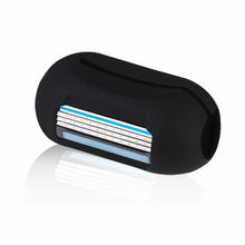 Load image into Gallery viewer, Envie 2 in 1 Finger Shaver Mini Razor Travel Portable Toothbrush Cover Black