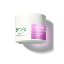 Load image into Gallery viewer, Simple Smooth+ Soothing Water Cream � Lightweight Moisturiser with Aloe &amp; Ceramides, Calms and Hydrates Skin, No Perfume or Colour 50ml, Pack of 3