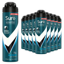 Load image into Gallery viewer, Sure Men Nonstop Protection Invisible Antiperspirant Deo Ice Fresh 150ml, 12pk