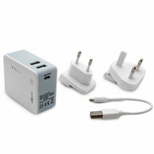 Load image into Gallery viewer, FX All In One Travel Charger 3.1A &amp; Power Bank 2600mAh with Dual USB Port