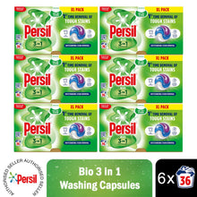 Load image into Gallery viewer, Persil XL 3in1 Washing Capsules Bio Stain Removal w/ Lasting Freshness 36W, 6pk