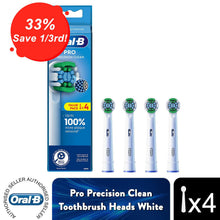 Load image into Gallery viewer, Oral-B Pro Precision Clean Electric Toothbrush Refill Replacement Heads, 4 Pack