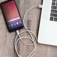 Load image into Gallery viewer, Powerz USB Data Charger Cable for Micro USB 1.2m - White