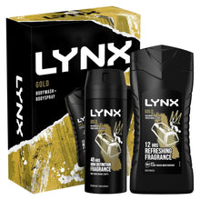 Load image into Gallery viewer, Lynx Gold Body Wash 225ml &amp; Body Spray 150ml 2Pcs Gift Set for Him