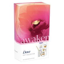Load image into Gallery viewer, Dove Awaken Gift Collection 3 Pieces Gift Set for Her with Reed Diffuser