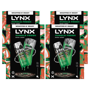 Lynx Jungle Fresh Gift Set Bodywash & Body Spray Duo Energising Grooming Kit