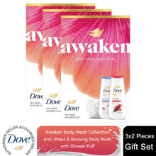 Load image into Gallery viewer, Dove Awaken Duo Advance Gift Set with Revive &amp; Anti Stress Bodywash 225ml