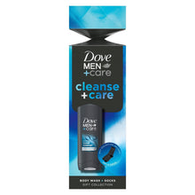 Load image into Gallery viewer, Dove Men+Care Cleanse+Care Gift Set with Clean Comfort Bodywash &amp; Socks