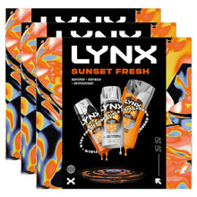 Load image into Gallery viewer, Lynx Sunset Fresh Trio Men's Grooming Gift Set Body Spray, Body Wash &amp; Deodorant