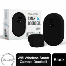 Load image into Gallery viewer, Aquarius Wireless Wifi Smart Home Security Camera Realtime Video Doorbell, Black
