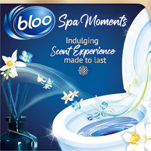 Load image into Gallery viewer, Bloo Toilet Rim Block Spa Moments Vitality Essential Oil 50g 6 Pack