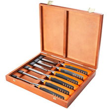 Load image into Gallery viewer, BAHCO 424P-S6-EUR B/E CHISEL SET (6) WOOD BOX