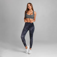 Load image into Gallery viewer, Women's Leggings High Waist Tye Dye Stretchable Comfy Sportswear, Grey - Size 10
