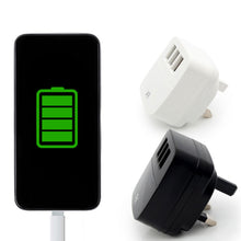 Load image into Gallery viewer, FX Powabud Mains 2 Port USB Or 3 Port USB Charger - 2.1Amp/3.1Amp[3Port USB 3.1Amp - White]
